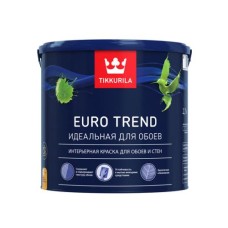 Краска ВД TIKKURILA Euro Trend, для обоев и стен, мат, база С, 0,9л Краска ВД TIKKURILA Euro Trend, для обоев и стен, мат, база С, 0,9л