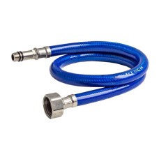 Подводка для смес I-TECH 1/2"хМ10 (18 мм), 100 см, сталь+ПВХ синяя