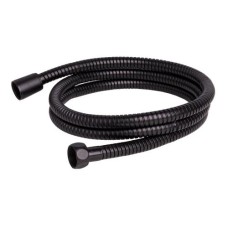 Шланг для душа I-TECH, G1/2"x1/2", двухзамковый, нерж, растягивающийся 145-185 см*13мм, черный