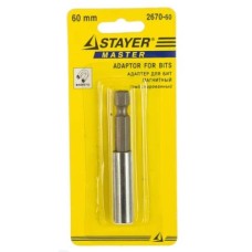 Адаптер для бит STAYER60 мм, магнитный.