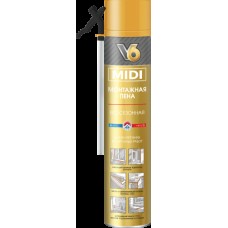 Пена монтажная V6 MIDI бытовая, всесез, 560г Пена монтажная V6 MIDI бытовая, всесез, 560г