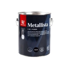 Краска TIKKURILA METALLISTA по ржавчине, глянцевая, черная 2,1кг/2,3л Краска TIKKURILA METALLISTA по ржавчине, глянцевая, черная 2,1кг/2,3л