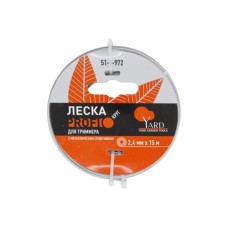 Леска триммерная Profi 2,4х15м, с металлическим сердечником. Леска триммерная Profi 2,4х15м, с металлическим сердечником.