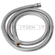 Шланг для душа I-TECH, G1/2"x1/2", двухзамковый, нерж, 180см*15мм, хром