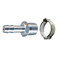 Переходник FUBAG 1/4"М на елочку 10мм с обжимным кольцом 10x15мм