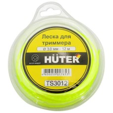 Леска триммерная HUTER 3,0х12м, витой квадрат Леска триммерная HUTER 3,0х12м, витой квадрат