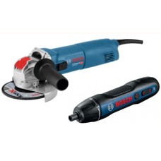 Комплект шлифовальная угловая BOSCH GWX X-LOCK 14-125, 1400Вт, 125 мм + отвертка Bosch Go2