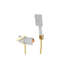 Смеситель для ванны I-TECH, VEGA 20, однорычажный, белый/золото Смеситель для ванны I-TECH, VEGA 20, однорычажный, белый/золото