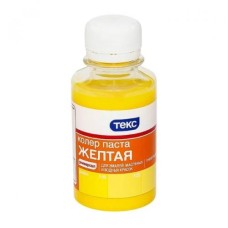 Паста колеровочная ТЕКС, желтая, 0,1л Паста колеровочная ТЕКС, желтая, 0,1л