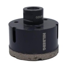 Коронка алмазная Hilberg Super Hard,68 мм 6ТМ14,для УШМ (керамогранит, гранит) Коронка алмазная Hilberg Super Hard,68 мм 6ТМ14,для УШМ (керамогранит, гранит)