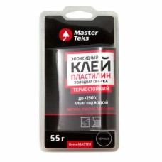 Холодная сварка MasterTeks HomeMaster термостойкий,эпоксидный 55гр черный Холодная сварка MasterTeks HomeMaster термостойкий,эпоксидный 55гр черный