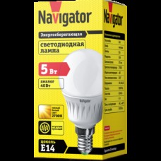 Лампа Navigator 94 476 NLL-Р-G45-5-230-2.7K-E14 светодиодная
