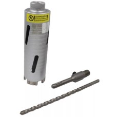 Коронка алмазная Hilberg Laser Deep Drill 4T, 52*150 мм, безударная, сухое сверление (армированный бетон, железобетон,кирпич) Коронка алмазная Hilberg Laser Deep Drill 4T, 52*150 мм, безударная, сухое сверление (армированный бетон, железобетон,кирпич)