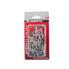 Заклепка MATRIX, вытяжная, 3,2 х 8 мм RAL 6005 (темно-зеленый), 50 шт