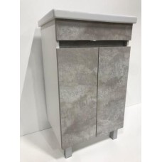 Тумба VIMARK КЛАССИК 50 фасад БЕТОН, стенки белые + Раковина Сомо 50 Тумба VIMARK КЛАССИК 50 фасад БЕТОН, стенки белые + Раковина Сомо 50