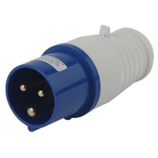 Вилка переносная 013 2Р+РЕ 16А 220В IP44 ЭРА