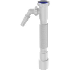 Гофротруба Aquant 1 1/2"х40/50 удлиненная, 1575 мм с отводом для стиральной машины