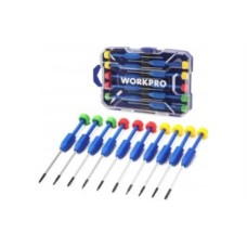 Набор WORKPRO отверток 10шт, мини Набор WORKPRO отверток 10шт, мини