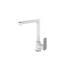 Смеситель для кухни I-TECH, PAVO 41, однорычажный, белый/хром, гайка Смеситель для кухни I-TECH, PAVO 41, однорычажный, белый/хром, гайка