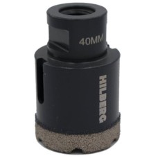 Коронка алмазная Hilberg Super Hard,40 мм 6ТМ14,для УШМ (керамогранит, гранит) Коронка алмазная Hilberg Super Hard,40 мм 6ТМ14,для УШМ (керамогранит, гранит)
