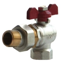 Кран шаровой Американка I-TECH FM (ВР-НР) 1", бабочка, угловой