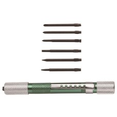 Отвертка SATA часовая со сменными вставками PH,SL, S03141 Отвертка SATA часовая со сменными вставками PH,SL, S03141