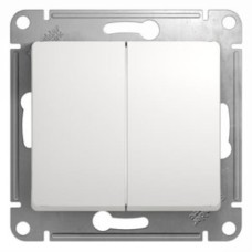 Выключатель GLOSSA 2кл, 10АХ, механизм, БЕЛЫЙ Выключатель GLOSSA 2кл, 10АХ, механизм, БЕЛЫЙ