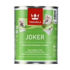 Краска ВД TIKKURILA JOKER, мат, база C под колеровку, 2.7л Краска ВД TIKKURILA JOKER, мат, база C под колеровку, 2.7л