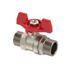 Кран шаровой RTP (НР-НР) 3/4", ручка бабочка, PN25 Кран шаровой RTP (НР-НР) 3/4", ручка бабочка, PN25