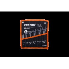 Набор ключей рожковых Кратон SWS-01 6 пр. Набор ключей рожковых Кратон SWS-01 6 пр.