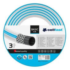 Шланг Cellfast BASICполивочный, армир, трёхслойный, 1/2" 20 м Шланг Cellfast BASICполивочный, армир, трёхслойный, 1/2" 20 м